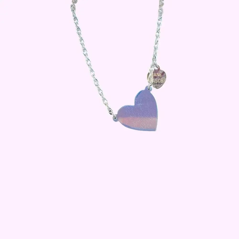 Jane Basch Jewelry Sterling Silver Heart Anklet (Engravable)